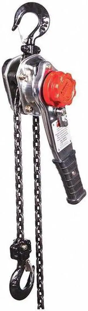 DAYTON 29XP37 Lever Chain Hoist, 1,500 lb Load Capacity, 20 ft Hoist Lift
