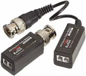 TRIPLETT HDB-VSTPT2 Video Balun,5MP,BNC Interface,Black