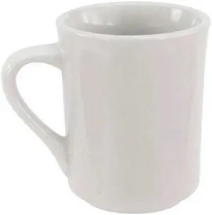 CRESTWARE AL16 White Narrow Rim Mug 8-1/2 oz., Pk36
