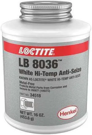 White High-Temp Anti-Seize, 16 oz Bottle