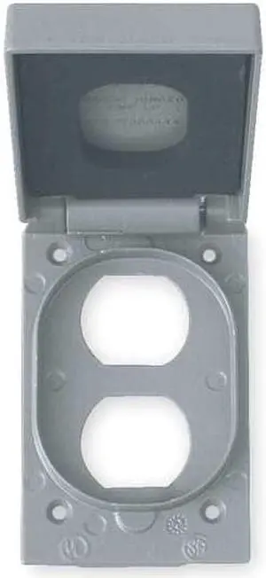 HUBBELL KILLARK FCLA 1 Gang -Gang Vertical Weatherproof Cover, ,Aluminum