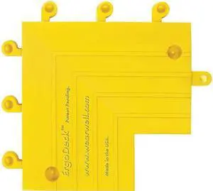WEARWELL 560 Ramp Inside Corner, PVC, 9 in W x 9 in L, 7/8 in Thick