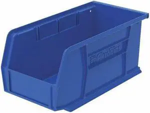 Akromils Home Indoor Multipurpose Plastic Stack Storage Hang Bin Blue 12 Pack 10.87 X 5.5 X 5