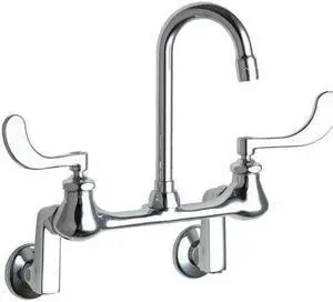 CHICAGO FAUCETS 631-E35RABCP Manual, 3" to 13" Mount, Commercial 2 Hole