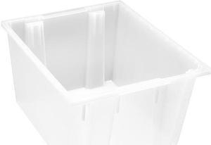 QUANTUM STORAGE SYSTEMS SNT230CL Clear Stack and Nest Container 23 1/2 in x 19