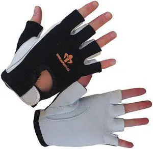 IMPACTO 40130110030 Anti-Vibration Gloves,M,Black/White,PR