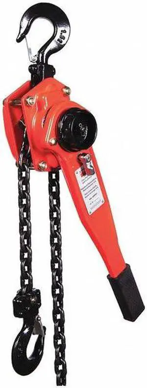 DAYTON 48ME56 Lever Chain Hoist, 3,000 lb Load Capacity, 15 ft Hoist Lift