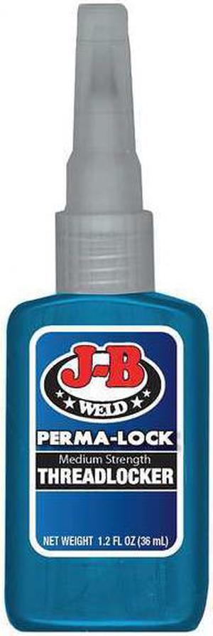 J-B WELD 24236 Threadlocker, J-B WELD Perma-Lock, Blue, Medium Strength,