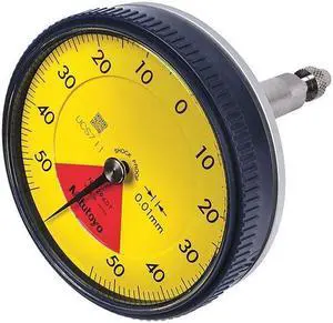 MITUTOYO 2960T Dial Indicator,0 to 0.1mm Range,White