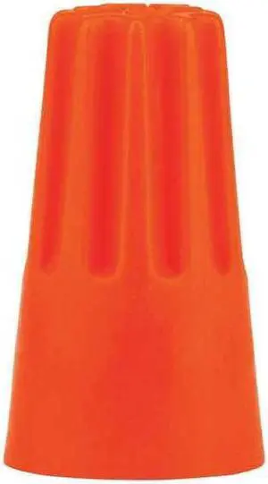 3M H-31-POUCH Twist-On Wire Connector, 14 AWG Max, Orange, Vinyl Insulation,