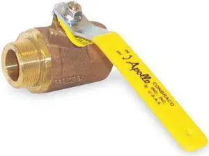 APOLLO 7080201 3/8" FNPT x MNPT Bronze Ball Valve Inline