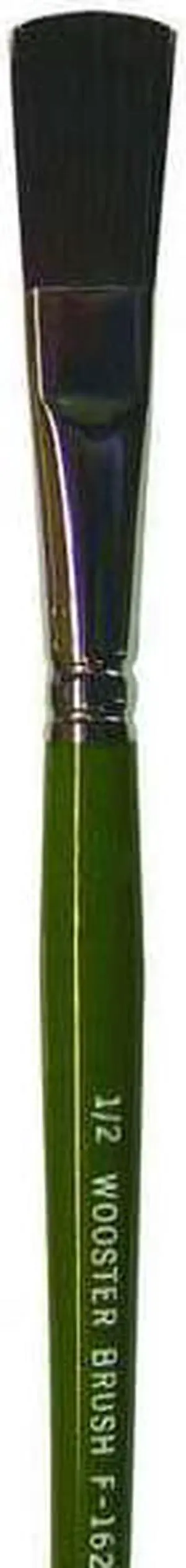 WOOSTER F1625-1/2 1/2" Artist Paint Brush, Ox Hair Bristle, Wood Handle