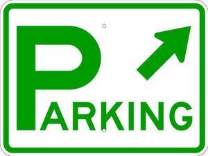 LYLE D4-1R45-24HA Parking Location Traffic Sign, 24 in W, 18 in H, English,