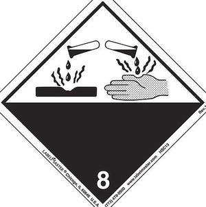LABELMASTER HSC13 Corrosive Label,International,PK500