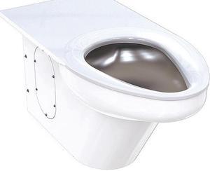 BESTCARE WH2142-W-3_12 1.6/1.28 gpf, Floor Mount, Elongated, Ligature Resistant