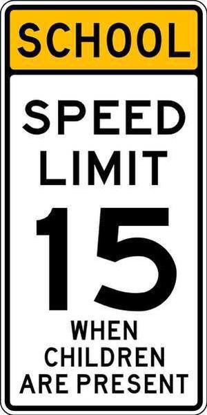 LYLE S5-1-24DA Traffic Sign,18 x 24In,BK/YEL,DMD GR AL