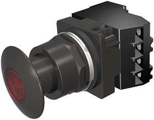 SIEMENS 52BP2E2AB Illuminated Push Button,30mm,1NO/1NC,Red