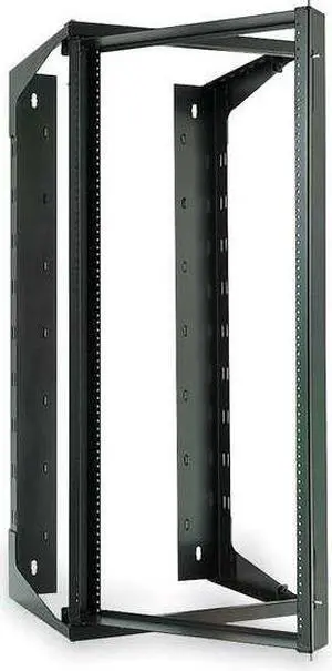HUBBELL PREMISE WIRING HPWWMR24 Swing Frame,24 in H,18 in D,20.7in W,Blk