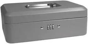 10 Inch Gray Cash Box with Combination Lock 10 Inch Gray Cash Box with Combination Lock
