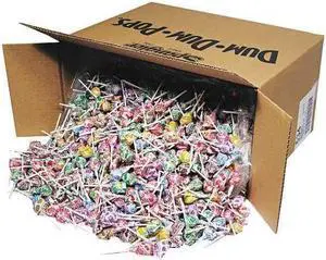 Spangler Dum-Dum-Pops Assorted Flavors Individually Wrapped Bulk 30lb Carton 534