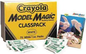 Crayola Clay,Model,1 Oz,75/Ct,Wht 236001
