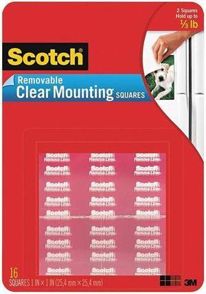 Scotch Mounting Squares Precut Removable 11/16" x 11/16" Clear 35/Pack 859
