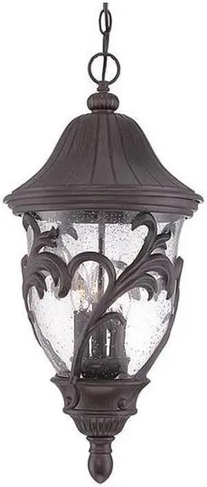 ACCLAIM LIGHTING 39226BC Hanging Light,Black Coral,3-Light ACCLAIM LIGHTING 39226BC Hanging Light,Black Coral,3-Light