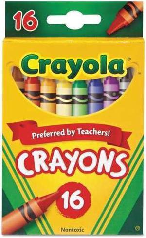 Crayola Classic Color Crayons, Peggable Retail Pack, 16 Colors 523016