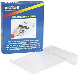 Victor Large Calculator Stand LS125, 11" x 9" x 2" - Acrylic - 1 - Clear