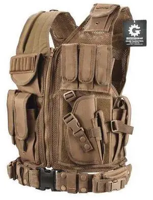 BARSKA Loaded Gear VX-200 Tactical Vest, Right Hand (Dark Earth) BARSKA Loaded Gear VX-200 Tactical Vest, Right Hand (Dark Earth)