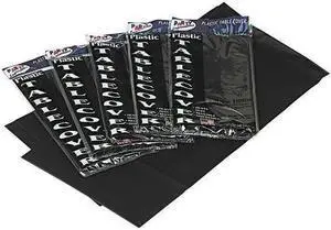 Tablemate Table Set Rectangular Table Covers Heavyweight Plastic 54 x 108 Black