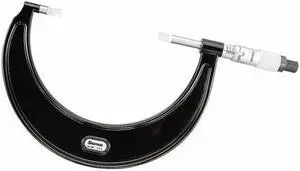 STARRETT 486P-4 Blade Micrometer,3-4",0.001" Res