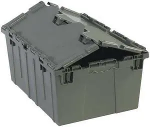 Box Partners Round Trip Tote 20 1/4" x 14 1/4" x 9 5/8" Gray 1/Each BINR110 Box Partners Round Trip Tote 20 1/4" x 14 1/4" x 9 5/8" Gray 1/Each BINR110