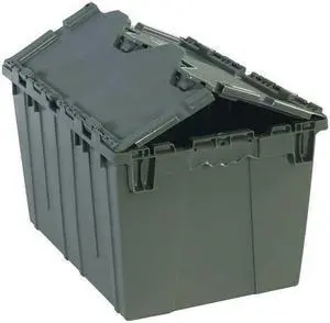 Box Partners Round Trip Tote 20 1/4" x 14 1/4" x 12 3/4" Gray 1/Each BINR111 Box Partners Round Trip Tote 20 1/4" x 14 1/4" x 12 3/4" Gray 1/Each BINR111