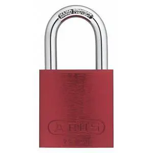 ABUS 09187 Keyed Padlock, Open, Rectangular Aluminum Body, Hardened Steel ABUS 09187 Keyed Padlock, Open, Rectangular Aluminum Body, Hardened Steel