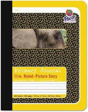 Pacon 2426 Composition Book 100 Sheet - Ruled - 9.75" x 7.50" - 1 Each - White Paper