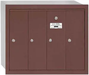 SALSBURY INDUSTRIES 3504ZRU Mailbox, 30 lb, Recessed, -