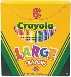 Crayola. 520080 Large Crayons, Tuck Box, 8 Colors/Box Crayola. 520080 Large Crayons, Tuck Box, 8 Colors/Box