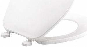BEMIS GR70 000 Toilet Seat, With Cover, Plastic, Round, White