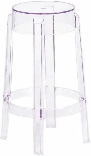 25.75'' High Transparent Counter Height Stool
