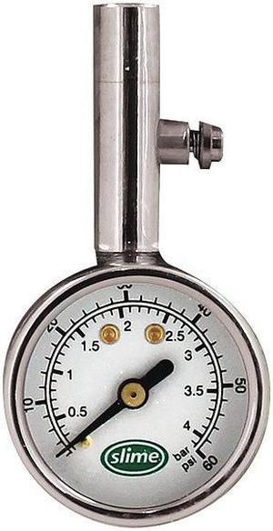 SLIME 20048 Dial Tire Gauge,5 to 60 PSI