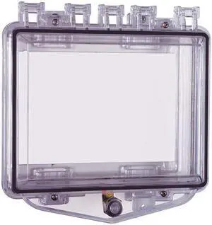 Safety Technology International Enclosure, Open, Clear, Ext. Key Lock STI-7510C