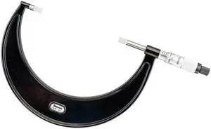 STARRETT 486P-5 Blade Micrometer,4-5",0.001" Res