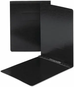 Smead End Opening PressGuard Report Cover Prong Fastener Letter Black 81124