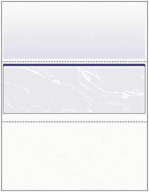 Paris DocuGard Standard 8.5" x 11" Business Security Check In Middle 24 lbs. Blue Marble 500 Sheets/Ream (PRB04509)