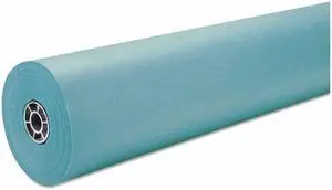 Pacon Rainbow Duo-Finish Colored Kraft Paper 35 lbs. 36" x 1000 ft Aqua 63160