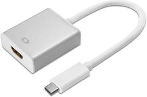 USB C to HDMI Aluminum USB 3.1 Type C to HDMI Adapter for 12 inch Macbook Chromebook