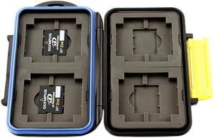 JJC MC-3 Waterproof Holder Storage Memory Card Case For 4PCS CompactFlash(CF) 4PCS SecureDigital(SD) 4PCS XDPictureCard(XD) 4PCS MemoryStick Pro Duo