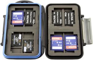 JJC MC5 Waterproof Holder Storage Memory Card Case For 4PCS CompactFlashCF 2PCS Micro SD2 PCS SecureDigitalSD 2PCS MemoryStick Pro Duo 2PCS XDPictureCardXD