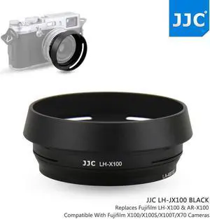 JJC BLACK METAL LENS HOOD ADAPTER RING FOR Fuji Fujifilm X70 X100 X100S X100T replaces FUFJIFILM LH-X100 AR-X100 LH-JX100 BLACK JJC BLACK METAL LENS HOOD ADAPTER RING FOR Fuji Fujifilm X70 X100 X100S X100T replaces FUFJIFILM LH-X100 AR-X100 LH-JX100 BLACK